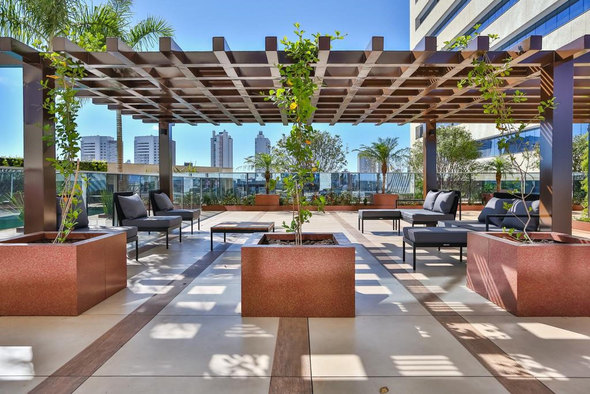 Transamerica Collection 戈亚尼亚 外观 照片 Rooftop garden